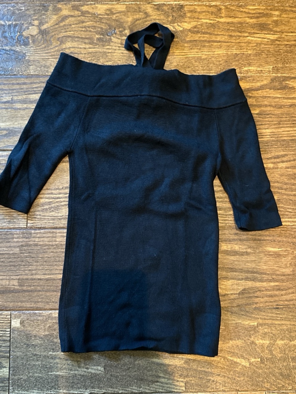 Express Black Knit Off-Shoulder Top